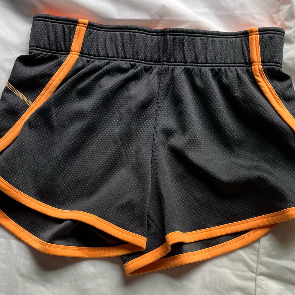 Reebok black and orange athletic shorts size XS